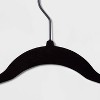 10pk Petite Flocked Hangers Black - Brightroom™ - image 4 of 4