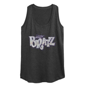 Women's - Bratz - Bling'd Out Logo Graphic Racerback Tank - 1 of 4