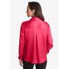 Jessica London Women's Plus Size Satin Boyfriend Shirt - 3 of 4