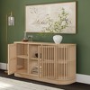 Plank+Beam Contour Solid Wood Sideboard with 2 Doors, 59" TV Stand for Living Room - 4 of 4