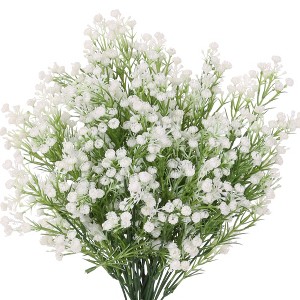 REGALWOVEN Wedding Home Decor Baby's Breath Faux Artificial Flowers 12.2" 6 Pcs - 1 of 4