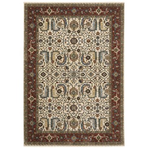 Oriental Weavers Aberdeen 144D1 Ivory/ Red Indoor Area Rug - 2' x 3' - 1 of 4