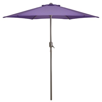 Northlight 7 5 Outdoor Patio Market Umbrella With Hand Crank Purple Target