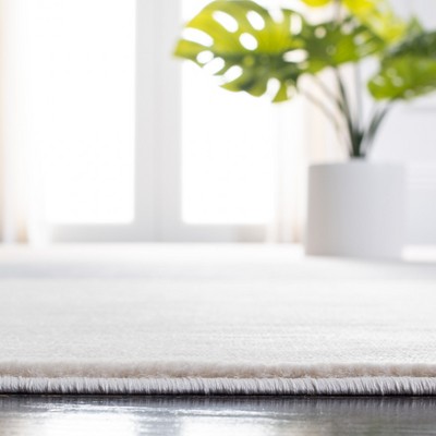 Ivory and Charcoal Abstract Geometric Area Rug