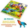 QUOKKA 28 Pieces Wooden Puzzles for Kids 3 4 5 Years Old - 3 of 4