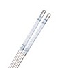 Unique Bargains Stainless Steel Dishwasher Safe Tapered Chopsticks 8.9 Inch Gray 5 Pairs - 3 of 4