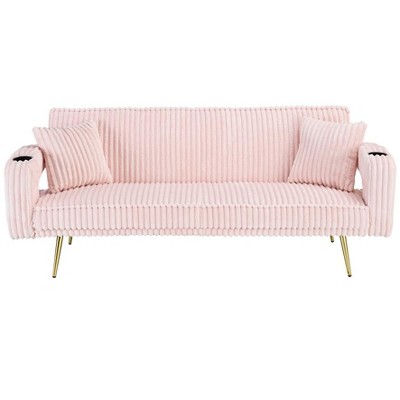 Ridstar Modern Sofa with Pillows For Living Room & Study-Pink