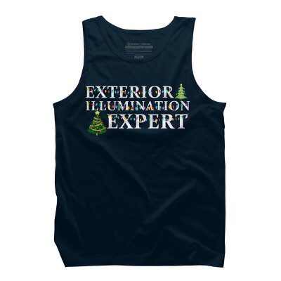 Men's Design By Humans Christmas Exterior Illumination Expert By shirtpublic Tank Top