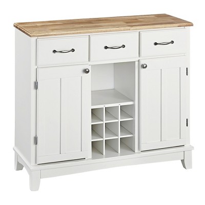 Hutch-Style Buffet Wood/White/Natural - Home Styles