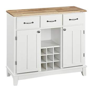 Hutch-Style Buffet Wood/White/Natural - Home Styles
