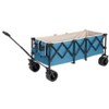 Grungis Foldable Extended Wagon Cart,Shopping Cart with Big All-Terrain Beach Wheels & Drink Holders,Utility Cart for Camping,Shopping - 2 of 4