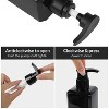 3-Pack 16 oz Black Square Empty Pump Bottles, Shampoo and Conditioner Dispenser Bottles with Silicone Funnel and Labels - 3 of 4