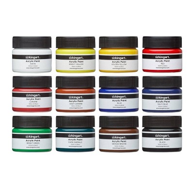 12pc Acrylic Paint Set - Kingart