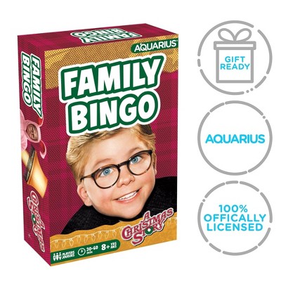 A Christmas Story Family Bingo Game with 18 Cards