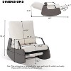 Acekool 3-Position Glider - Foldable Rocker with Hidden Footrest - 2 of 4