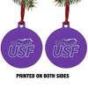 University of Sioux Falls Primary Logo Aluminum Holiday Christmas Tree Ornament - 2 of 4