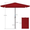 Hyleory 8' x 10' Rectangular Patio Umbrellas for Outdoor, Large Outdoor Patio Umbrellas with 6 Sturdy Ribs for Market, Garden, Pool - 4 of 4