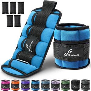 Sportneer Adjustable Ankle Weights Set of 2-2/3/4/6/7 LBS Pair with Removable Ankle and Wrist Weight - 1 of 4