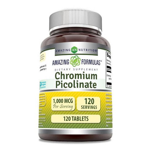 Amazing Formulas Chromium Picolinate 1000 Mcg 120 Tablets - image 1 of 1