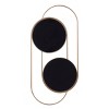 Olivia & May Metal Round Loop Wall Mirror Gold : 20" Iron Frame, Contemporary Design, No Assembly Required - 4 of 4