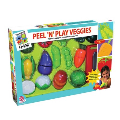 Small World Toys Peel 'N' Play Vegetable Set, 13 Pieces