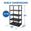 Gracious Living XL 5 Shelf Knect-A-Shelf Ventilated Heavy Duty Storage Unit - 3 of 4