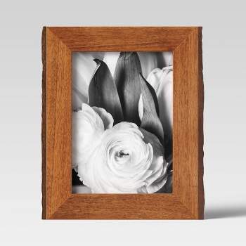 5" x 7" Vertical Sides Natural Frame Antique Wood - Threshold™