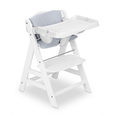 Hauck Alphaplus Grow Along White Wooden High Chair Seat With