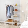 KTMBDW Garment Rack with 5 Shelves, Clothes Rack with Hanging Bar, Open Wardrobe for Hanging Clothes and Storage, Free Standing Closet Organizer - 3 of 4