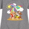 Girls' - Paw Patrol - Skye Rubble Beach Graphic Short Sleeve Fleece Dress - 2 of 4