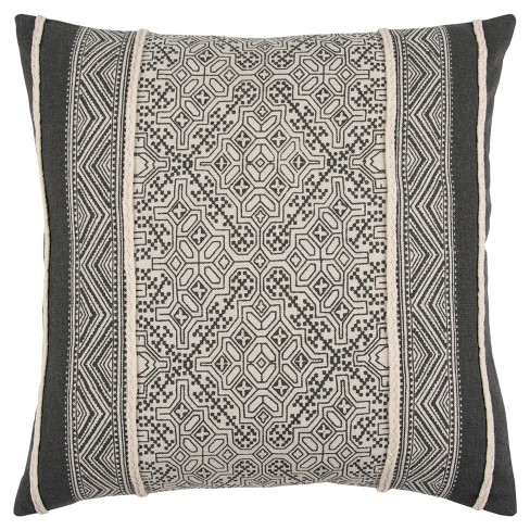 Geometric print throw discount pillows