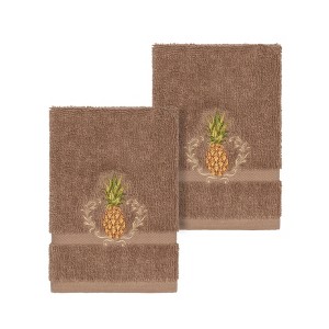 Linum Home Textiles 100% Turkish Cotton WELCOME Embellished Towel Set - 1 of 2