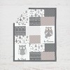 Bacati - Owls in the Woods Beige/Gray 3 pc Crib Bedding Set - 3 of 4