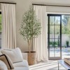 Olive Trees Artificial Indoor, 5-7ft Tall Faux Silk Plant - Fake Potted Tree with White Planter, Artificial Plants - 2 of 4