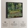 Monet - The Japanese Footbridge and the Water Lily Pool Giverny Canvas Impressionism Wall Art by Art Remedy Framed - 3 of 4