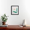 Deny Designs Maritza Lisa Single White Abstract Flower Framed Wall Art Print - 2 of 4