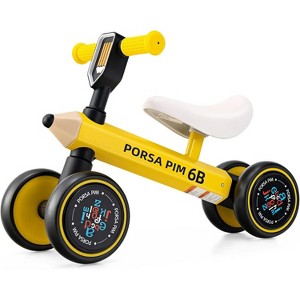 Costway Baby Balance Bike  Riding Toy No Pedal for Boys & Girls Yellow - 1 of 4