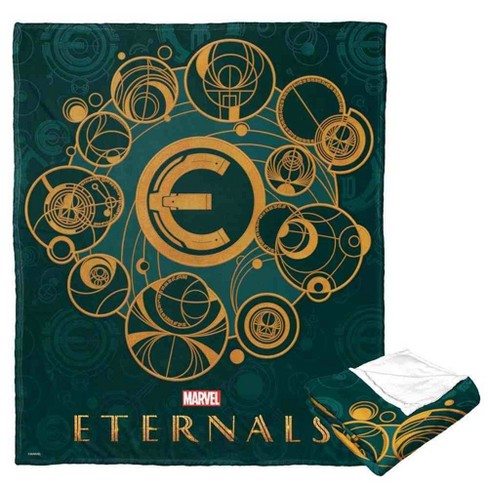 Marvel Eternals Golden Emblem Silk Touch Throw Blanket 50x60 Inches - image 1 of 4