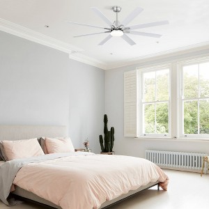 GDFStudio Pueblo 66" Smart Remote Control Ceiling Fan With Dimmable Led Light - 1 of 4