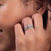GILDED 1/2, 5/8, 3/4 Carat Total Weight Lab-Grown Diamond Engagement Ring in 925 Sterling Silver, Size 7 - 4 of 4