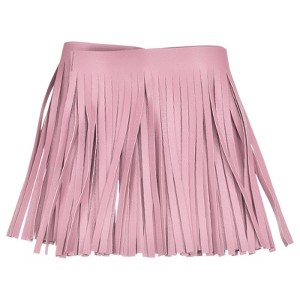 Unique Bargains Soft Faux Leather Double Side Fringe Trim for DIY Sewings - 1 of 4