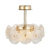 Artcraft Lighting Bloom 6 - Light Semi-Flush Mount in  Brass - 3 of 4