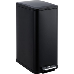 homfan13 Gallon Kitchen Trash Can, Stainless Steel with Soft-Close Lid & Removable Bucket(50L/13.2 Gal) - 1 of 4