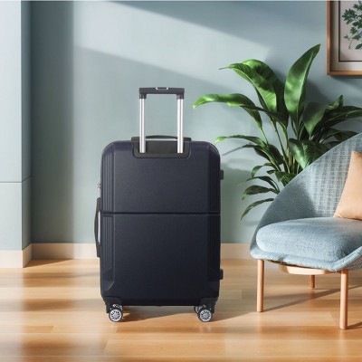 INFURNIC Bag And Luggage Sets 3 Size Hard Rolling Business Suitcases with Silent Wheels, Travel Luggage Suitcase Set, Blue, 21.06"*11.81"*30.31"
