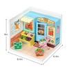 ROBOTIME Building Model Kit Super Creator Super Fruit Store Plastic DIY Miniature House Kit, Multicolored, 6.4"*6.4"*6" - 3 of 4