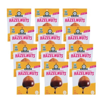 Taza Chocolate Dark Chocolate Covered Hazelnuts - Case of 12/4.2 oz