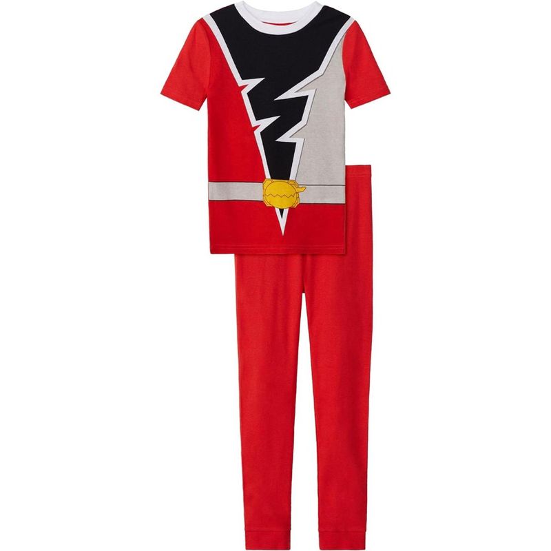 Power Rangers Boy's Dino Fury Costume 4-Piece Cotton Pajama Set, 4 of 8