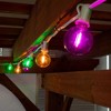 Novelty Lights 25 Feet G40 LED Patio String Light Set with 25 Bulbs, Weather Resistant Shatterproof Replaceable Globe Bulbs, White Wire - 3 of 4