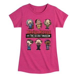 Girls' - Xavier Riddle and the Secret Museum - Historical Grid Fitted Short Sleeve Graphic T-Shirt - 1 of 3