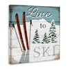 Stupell Industries Live To Ski Rustic Snow Sports, 30" x 30" - 3 of 4